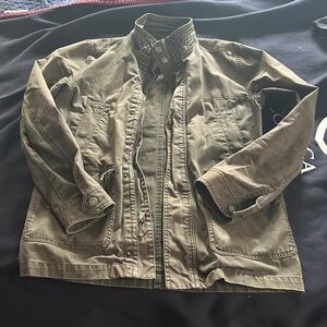 Green Converse One Star Jacket